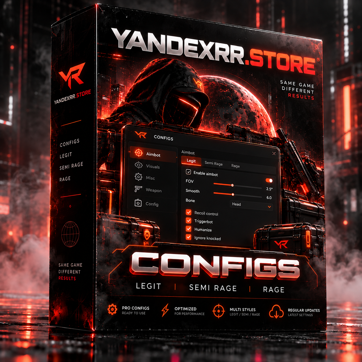 CS2 Evasion.one and H1Z1 ROTK configs from Yandexrr.store